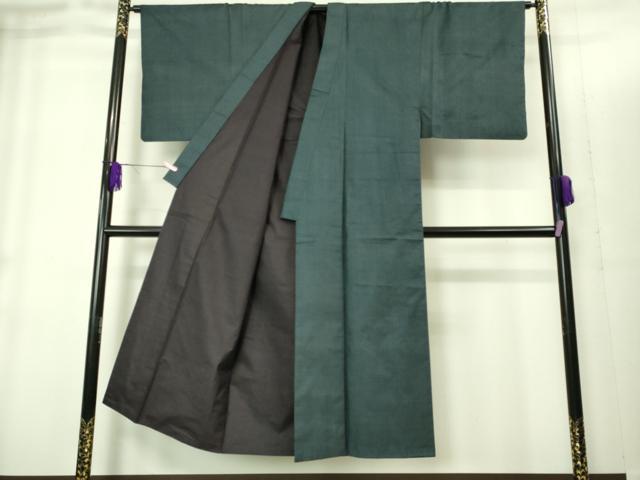 平和屋着物■極上　男性　本場大島紬　アンサンブル　長羽織　100亀甲　総詰め　羽裏・虎　逸品　DZAB1899kh6