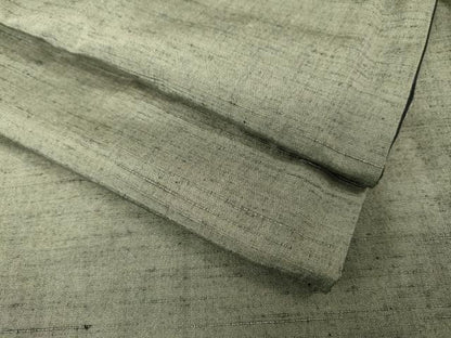 平和屋着物■極上　男性　紬　アンサンブル　キングサイズ　長羽織　海松茶色　逸品　DZAB1902kh6