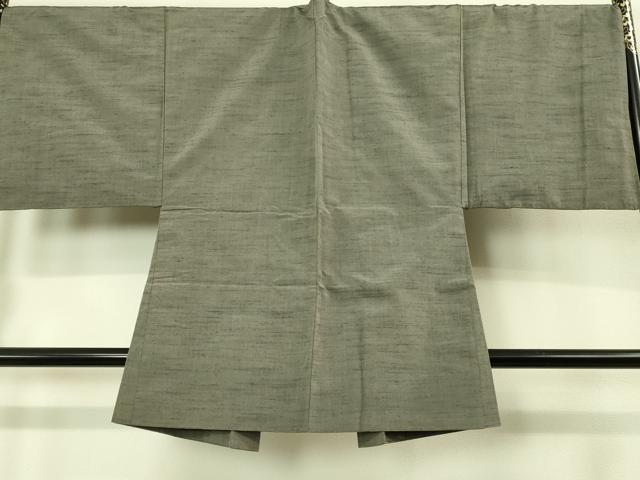 平和屋着物■極上　男性　紬　アンサンブル　キングサイズ　長羽織　海松茶色　逸品　DZAB1902kh6