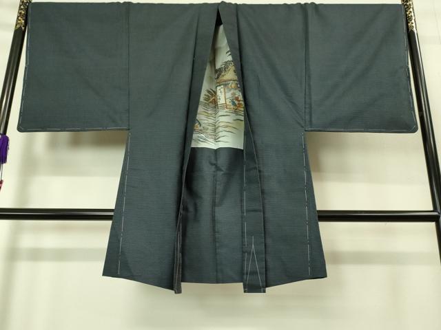 平和屋着物■極上　男性　本場大島紬　アンサンブル　長羽織　120亀甲　総詰め　逸品　未使用　DZAB1903kh6