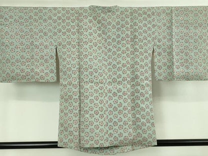 平和屋着物■極上　銀座　志ま亀　道行コート　舞花文　たとう紙付き　逸品　DZAB1909kh6
