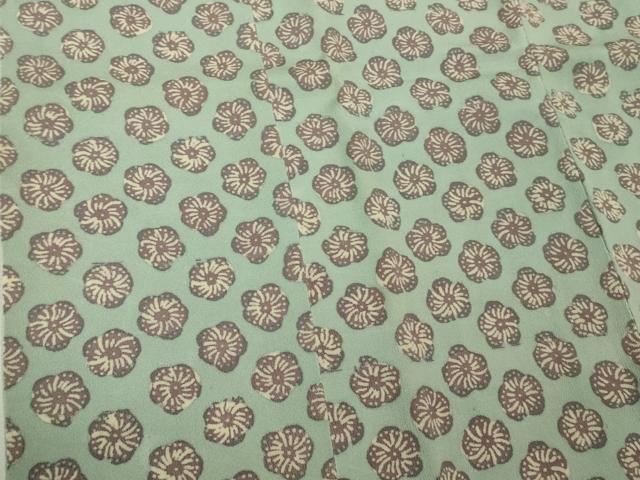 平和屋着物■極上　銀座　志ま亀　道行コート　舞花文　たとう紙付き　逸品　DZAB1909kh6