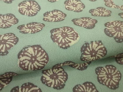平和屋着物■極上　銀座　志ま亀　道行コート　舞花文　たとう紙付き　逸品　DZAB1909kh6