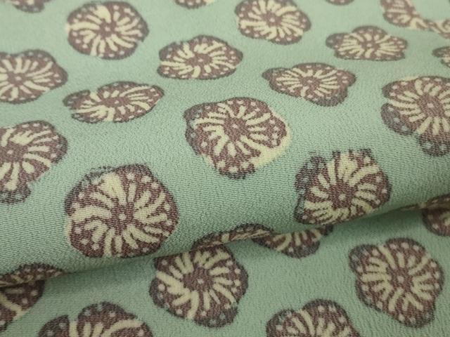 平和屋着物■極上　銀座　志ま亀　道行コート　舞花文　たとう紙付き　逸品　DZAB1909kh6
