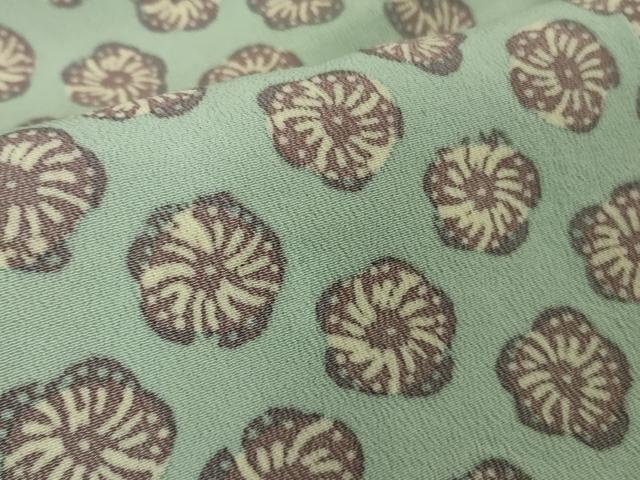 平和屋着物■極上　銀座　志ま亀　道行コート　舞花文　たとう紙付き　逸品　DZAB1909kh6