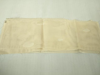 平和屋着物▽極上 銀座 志ま亀 道行コート スリーシーズン 春夏秋 塵除け 紗 霞文 薄卵色地 金彩 たとう紙・反端付 逸品 未使用DZAB1911kh6