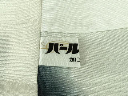 平和屋着物●極上　伝統工芸士 染谷梅治　江戸小紋　鮫小紋柄　かぐや工房　竹珠庵　黒×白　反端付き　逸品　未使用　DZAB1921kh6