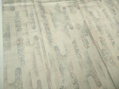 平和屋着物●極上　本場大島紬　白大島　7マルキ　エ霞　逸品　DZAB1924kh6