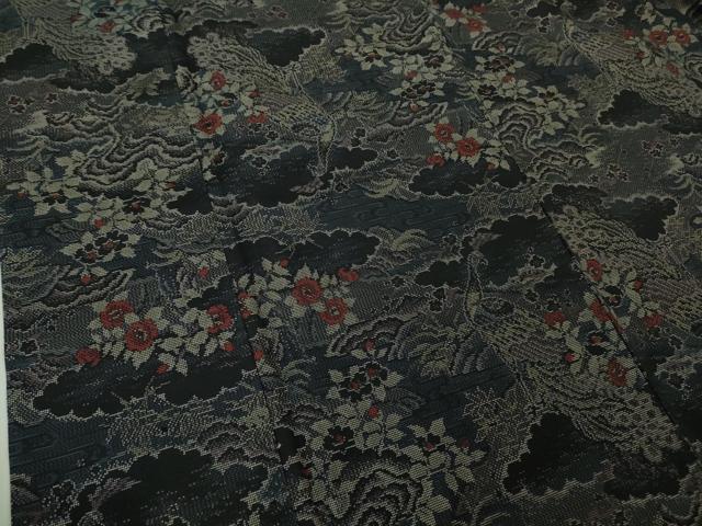 平和屋着物●極上　本場大島紬　7マルキ　孔雀花文　逸品　未使用　DZAB1925kh6