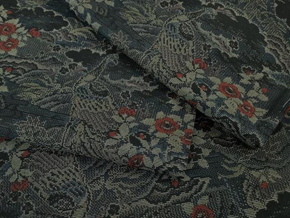 平和屋着物●極上　本場大島紬　7マルキ　孔雀花文　逸品　未使用　DZAB1925kh6