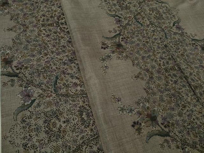 平和屋着物●極上　本場大島紬　9マルキ　草花間道　逸品　DZAB1928kh6