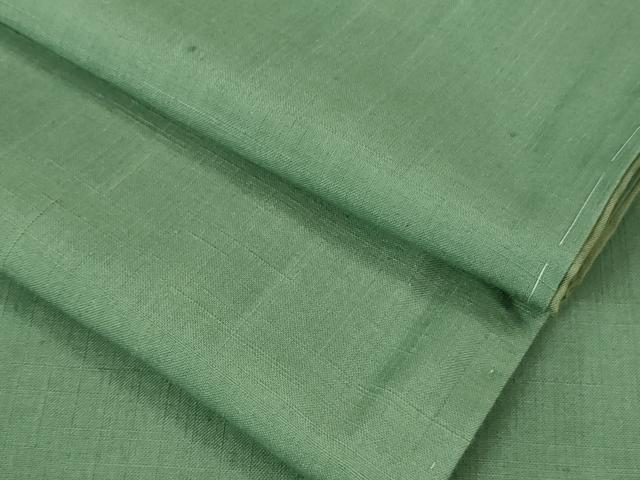 平和屋着物●極上　結城紬　色無地　薄青色　逸品　未使用　DZAB1947kh6
