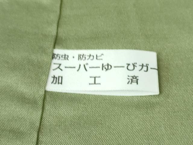 平和屋着物●極上　結城紬　色無地　薄青色　逸品　未使用　DZAB1947kh6