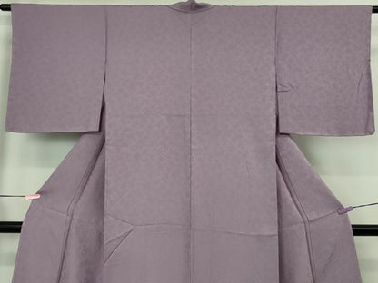 平和屋着物●極上　色無地　花地紋　紅藤色　逸品　未使用　DZAB1951kh6