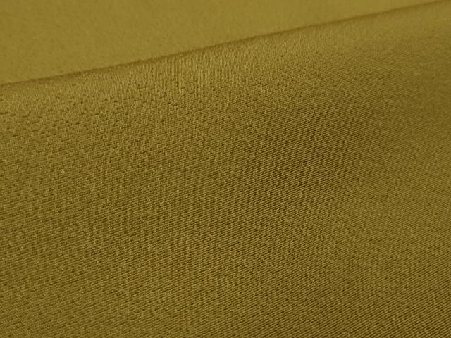 平和屋着物●極上　色無地　芥子色　逸品　未使用　DZAB1954kh6