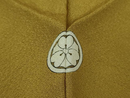 平和屋着物●極上　色無地　芥子色　逸品　未使用　DZAB1954kh6