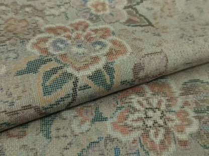 平和屋着物●極上　都喜ヱ門　本場大島紬　紬萬葉　9マルキ　花唐草間道　藤絹織物謹製　逸品　DZAB1966kh6