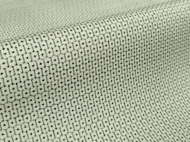 平和屋本店●極上　本場大島紬　白大島　100亀甲　総詰め　川畑郁雄作　証紙付き　逸品　未使用　DZAB1967kh6