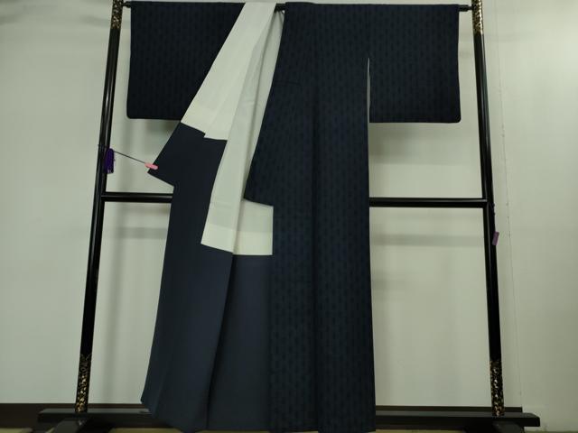 平和屋着物○極上 綿薩摩 木綿 100亀甲 間道 逸品 DZAB1968kh6
