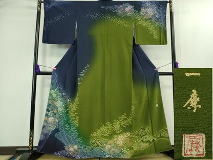 平和屋着物●極上　吉乃一廉　幻の辻が花　訪問着　暈し染め　金彩　さが美扱い　逸品　未使用　DZAB1971kh6