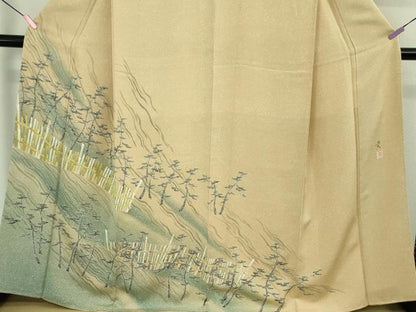 平和屋着物●極上　訪問着　友禅作家　寺谷巌　竹垣松文　逸品　未使用　DZAB1973kh6