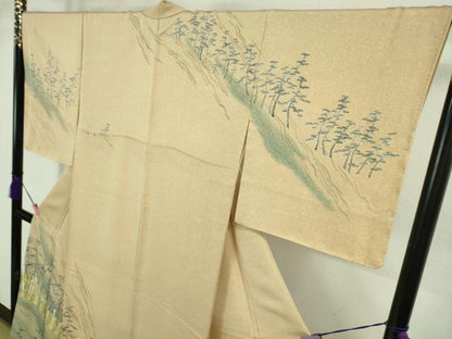 平和屋着物●極上　訪問着　友禅作家　寺谷巌　竹垣松文　逸品　未使用　DZAB1973kh6