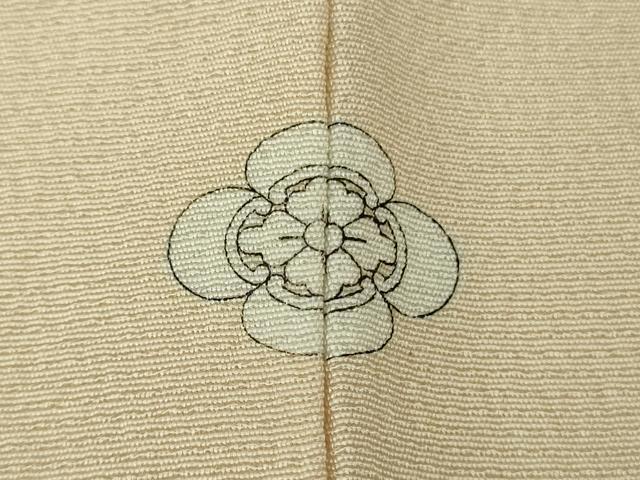 平和屋本店●極上　銀座ちた和　訪問着　駒刺繍　雪芝花文　肌色地　金彩　伊と幸　たとう紙・反端付き　逸品　DZAB1979kh6