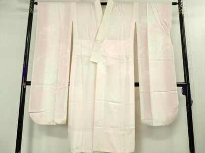 平和屋本店●極上　銀座世きね　振袖・長襦袢(無双仕立て)セット　駒刺繍　舞蝶橘花文　金彩　逸品　DZAB1988kh6