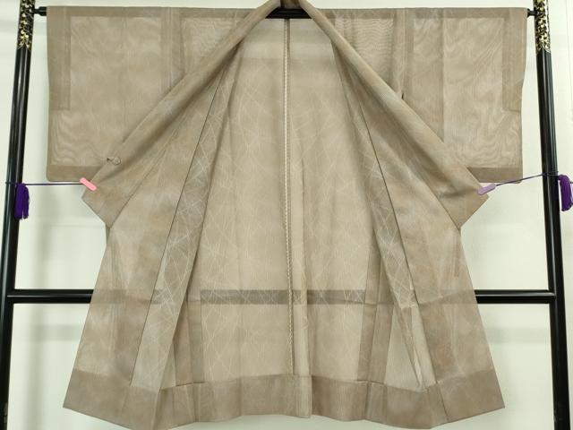 平和屋着物▽極上　道中着　スリーシーズン　春夏秋　塵除け　ロング丈　網目紋紗　暈し染め　逸品　DZAB1999kh6