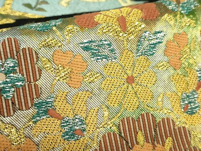 平和屋着物●極上　西陣　川島織物　六通柄　本袋帯　正倉院人物花文　黒地　金銀糸　逸品　DZAB2006kh6