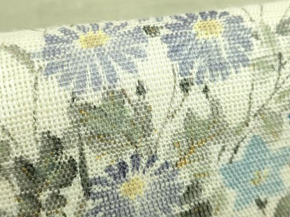 平和屋着物＊極上 夏物 染色作家 桐山紫香 手描き 九寸名古屋帯 草花文 麻 逸品 DZAB2022kh6