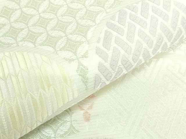 平和屋着物＊極上　夏物　つけ帯　唐織　青海波　逸品　DZAB2029kh6
