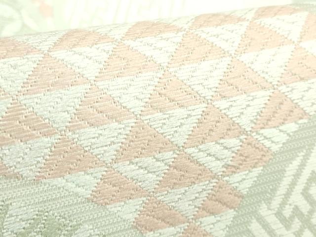平和屋着物＊極上　夏物　つけ帯　唐織　青海波　逸品　DZAB2029kh6