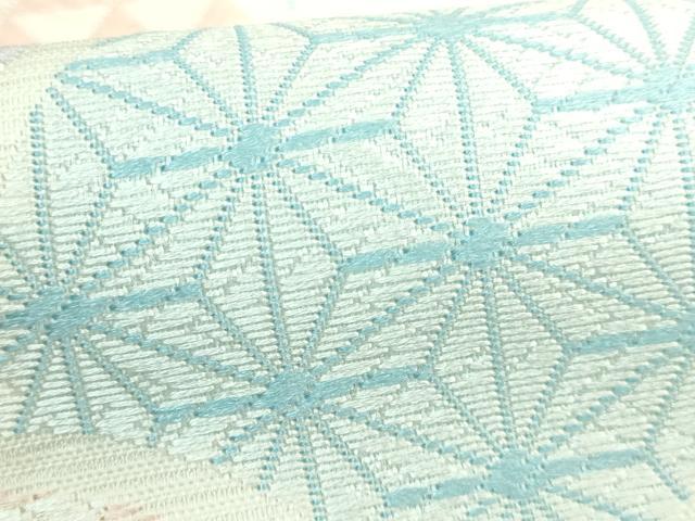 平和屋着物＊極上　夏物　つけ帯　唐織　青海波　逸品　DZAB2029kh6