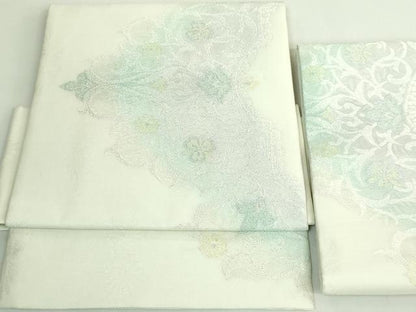 平和屋着物＊極上 夏物 つけ帯 洋花文 金銀糸 逸品 DZAB2030kh6