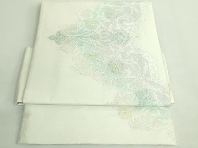 平和屋着物＊極上 夏物 つけ帯 洋花文 金銀糸 逸品 DZAB2030kh6