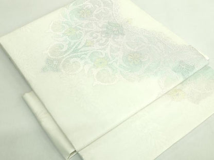 平和屋着物＊極上 夏物 つけ帯 洋花文 金銀糸 逸品 DZAB2030kh6