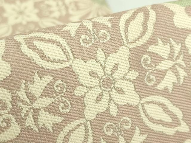 平和屋着物●極上 西陣最高峰・北尾織物匠 九寸開き名古屋帯 花菱 しづはた 逸品 DZAB2036kh6