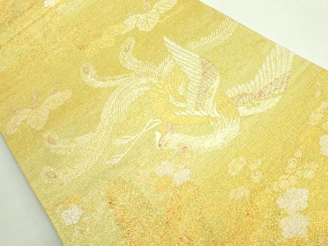 平和屋着物●極上 桝屋高尾 ねん金綴錦 六通柄袋帯 松梅鳳凰文 金銀糸 逸品 DZAB2050kh6