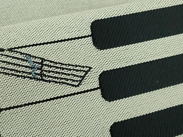 平和屋着物●極上　あやめ藤本謹製　六通柄袋帯　ピアノ　黒地　逸品　DZAB2055kh6