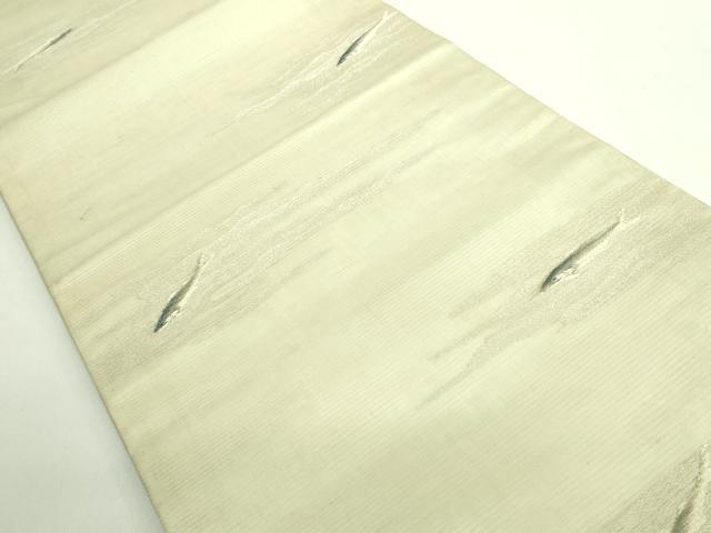 平和屋着物●極上　アンティーク　大正ロマン　丸帯　引き抜き帯　鮎　逸品　DZAB2056kh6
