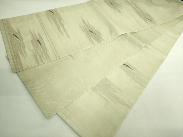 平和屋着物●極上　アンティーク　大正ロマン　丸帯　引き抜き帯　鮎　逸品　DZAB2056kh6