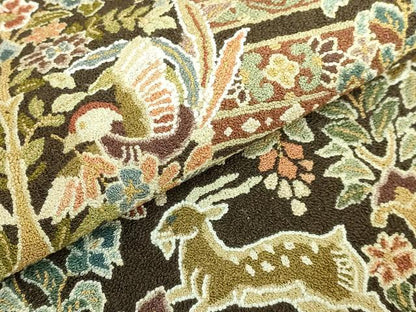 平和屋本店●最高級　中国三大刺繍　相良刺繍　総刺繍　袋帯　200万粒　総詰め　鳥獣戯画　反端付き　逸品　DZAB2072kh6