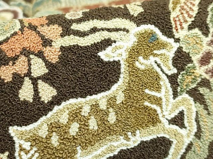 平和屋本店●最高級　中国三大刺繍　相良刺繍　総刺繍　袋帯　200万粒　総詰め　鳥獣戯画　反端付き　逸品　DZAB2072kh6