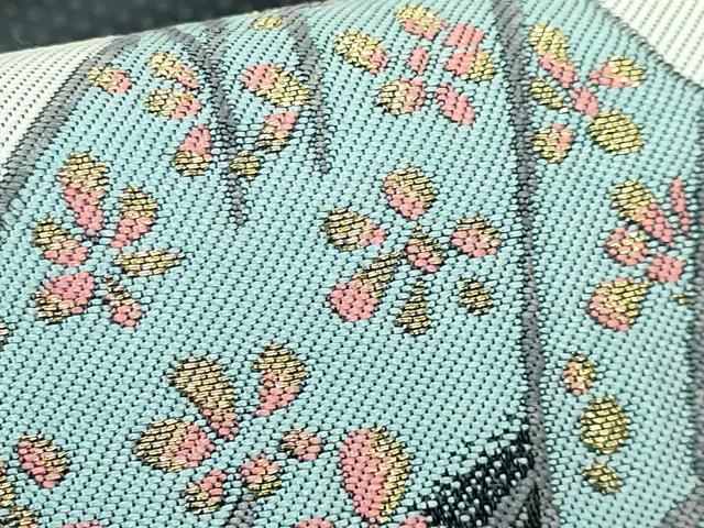 平和屋着物●極上　加賀友禅の巨匠　初代　由水十久　両面　太鼓柄袋帯　大黒　金糸　逸品　DZAB2079kh6