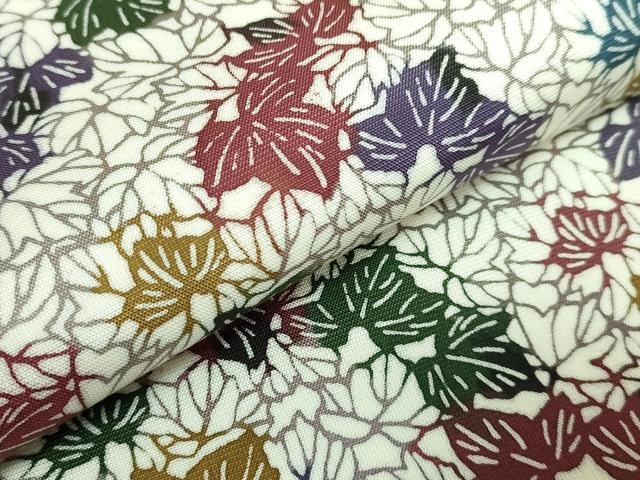平和屋着物●極上　九寸名古屋帯　紅型　葉尽くし　逸品　DZAB2091kh6 平和屋着物○極上 九寸名古屋帯 紅型 葉尽くし 逸品 DZAB2091kh6の通販