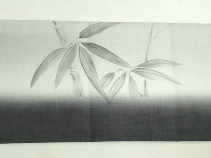 平和屋着物●極上　九寸名古屋帯　紅型　葉尽くし　逸品　DZAB2091kh6