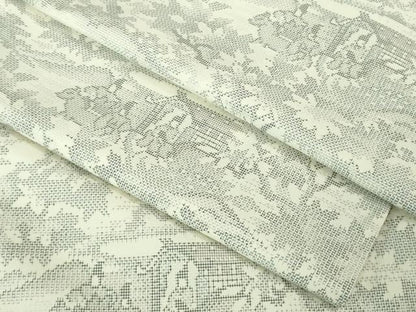 平和屋着物●極上　本場大島紬　白大島　7マルキ　平安人物風景　逸品　未使用　DZAB2122kh6
