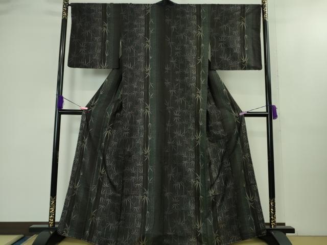 平和屋着物●極上　本場大島紬　9マルキ　笹竹間道　やまと誂製　逸品　未使用　DZAB2123kh6 平和屋着物○極上 本場大島紬 9マルキ 笹竹間道 やまと誂製 逸品 未