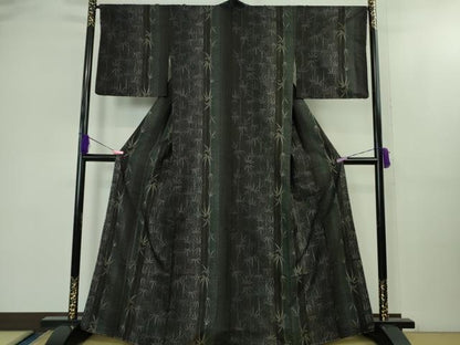 平和屋着物●極上　本場大島紬　9マルキ　笹竹間道　やまと誂製　逸品　未使用　DZAB2123kh6